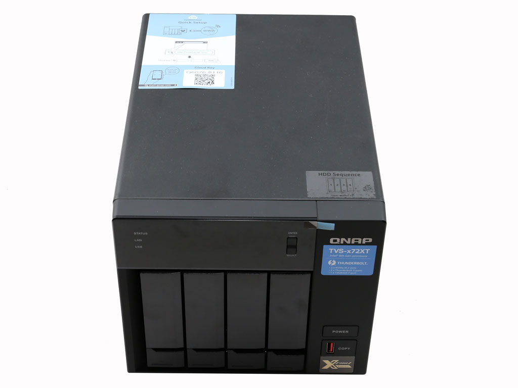 QNAP TVS-472XT THUNDERBOLT 3 4-Bay NAS Review - External Design