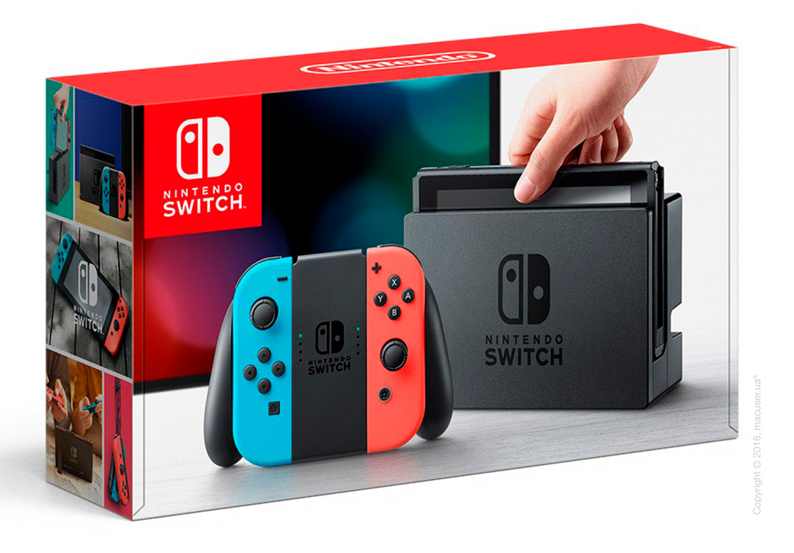 Nintendo Switch (Нинтендо Свитч) Neon Red/Neon Blue | Купить