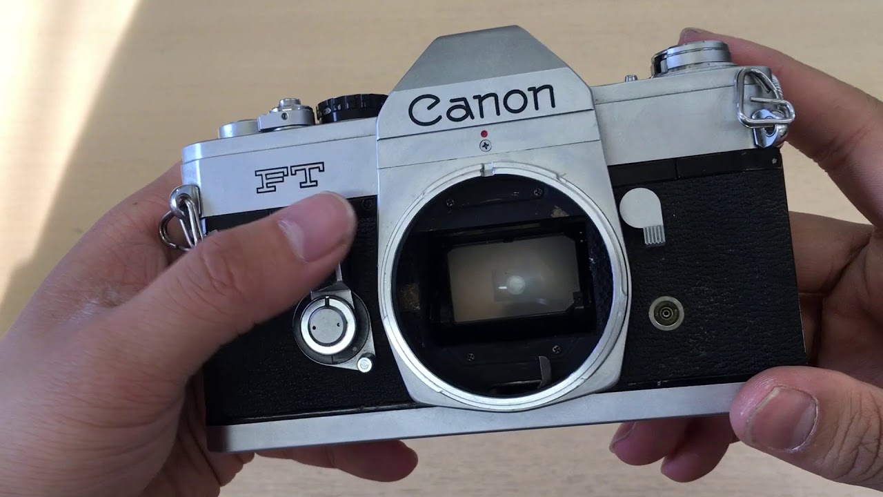canon キャノン FT 検品方法 フィルムカメラ 動作確認 - YouTube