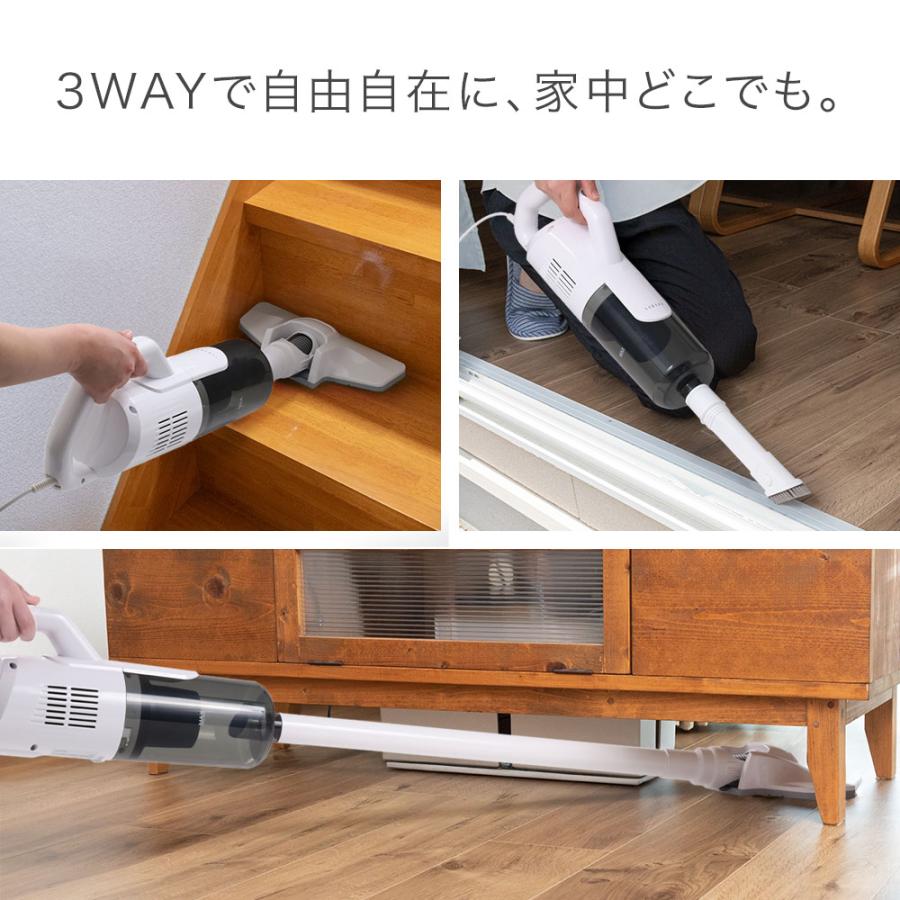 掃除機 強力吸引 コード式 サイクロン 強力 軽量 スティック掃除機