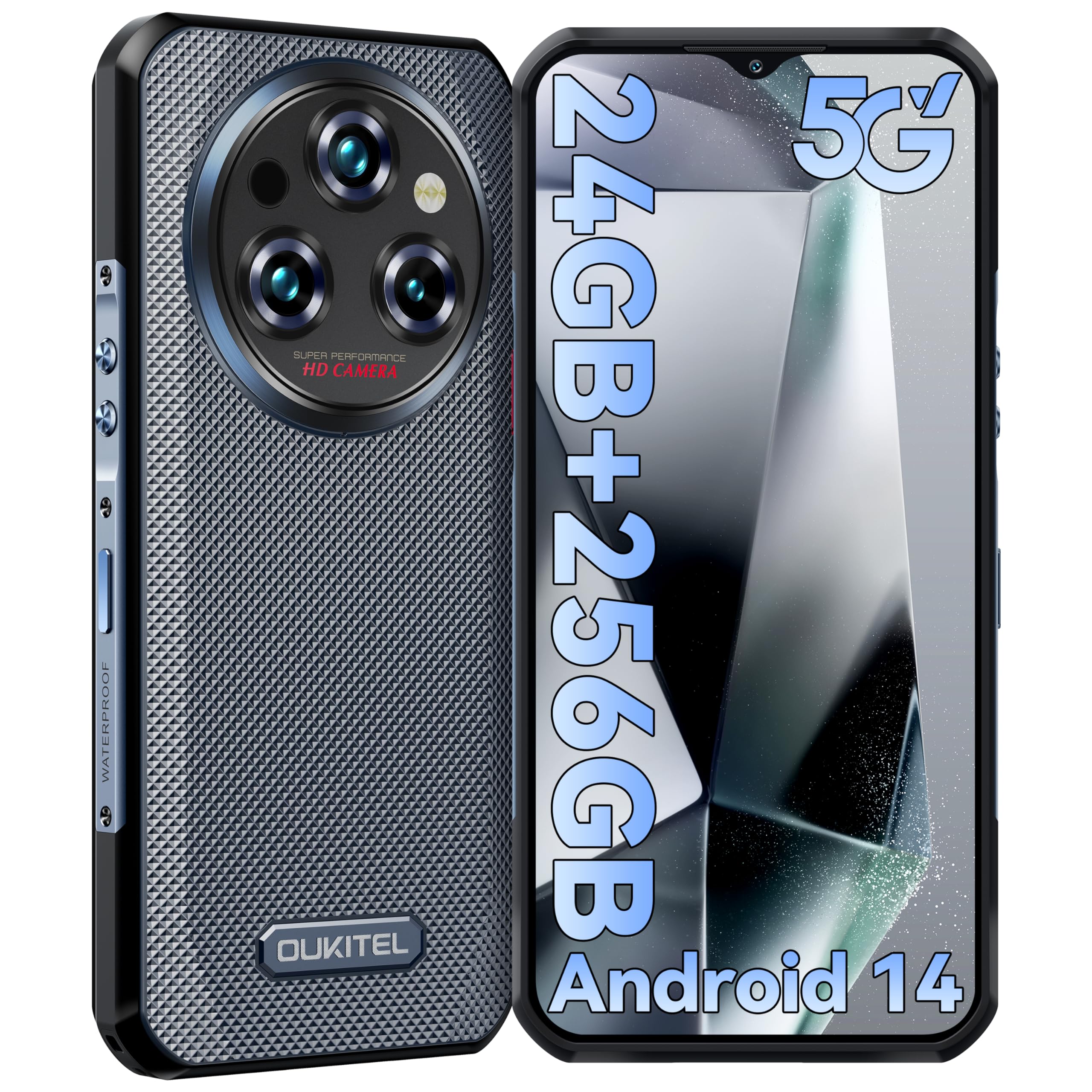 Amazon | OUKITEL WP35 Android14 5G simフリー スマホ 本体 24GB RAM+