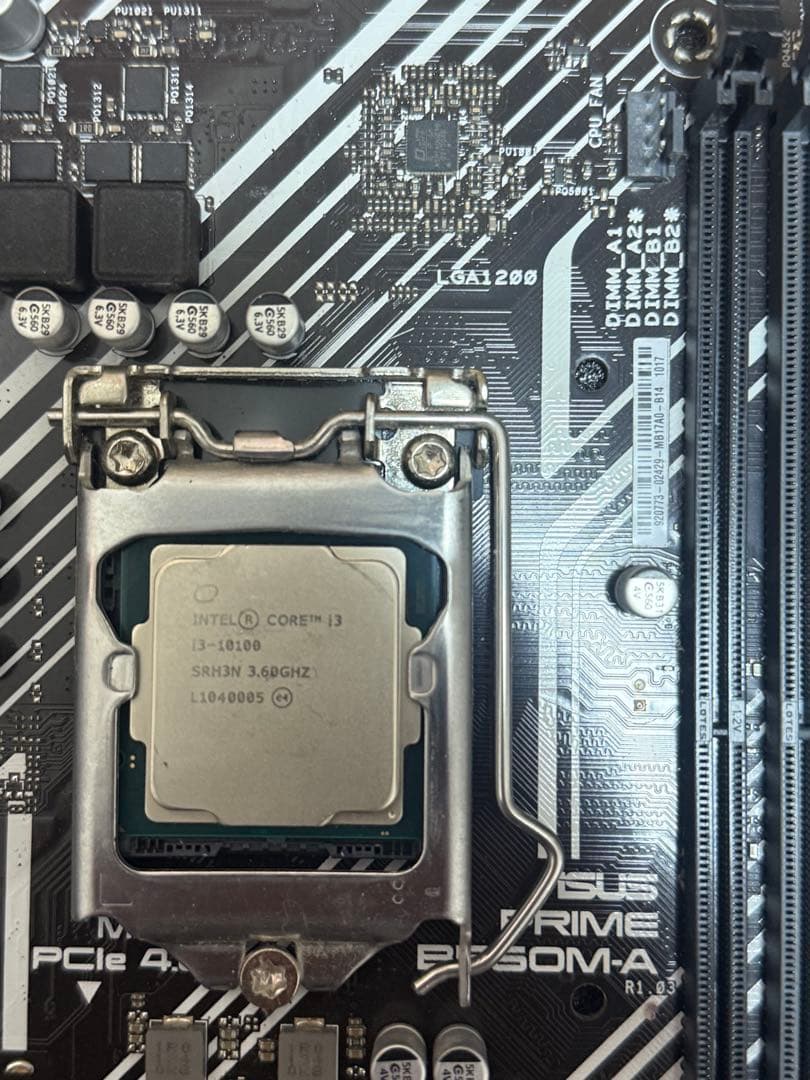 動作品 ASUS PRIME B560M-A とi3 10100セット - メルカリ