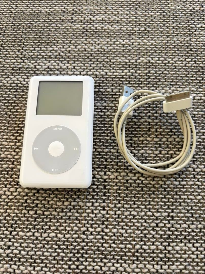 iPod M9268J/A 40GB USBケーブル付き 動作未確認ジャンク品 - メルカリ