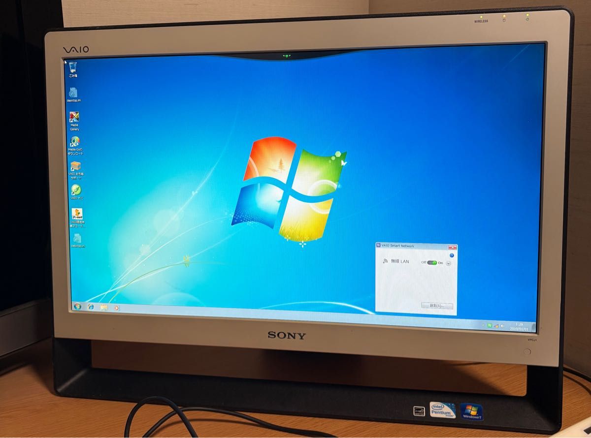 ジャンク品】SONY VAIO 一体型デスクトップパソコンPCG-11211N Windows